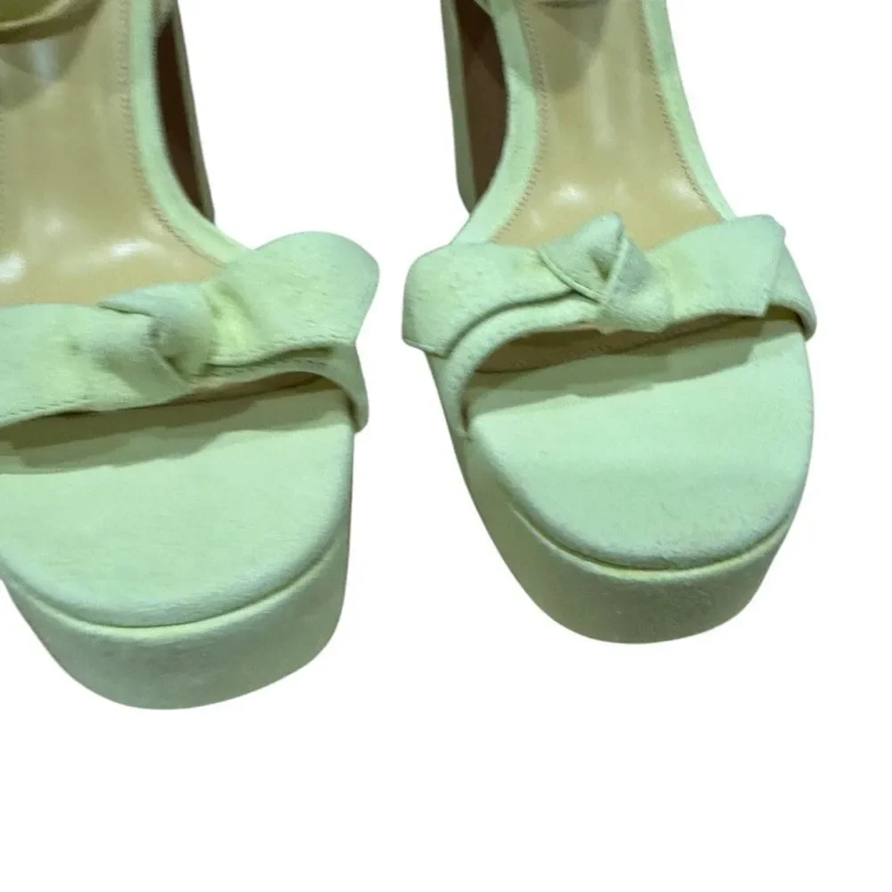 Revolve Alexandre Birman Clarita Curve 120 Suede Platform Sandal Size 39